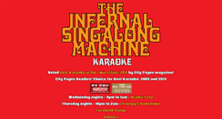 Desktop Screenshot of infernalsingalongmachine.com