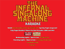 Tablet Screenshot of infernalsingalongmachine.com